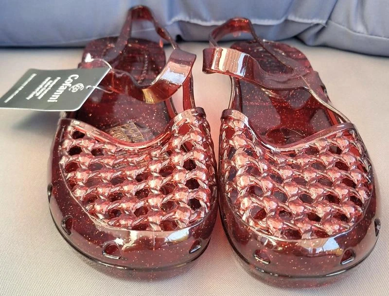 Voor het strand Je onmisbare fifi-kwallen Rood met glitters - maat 39 – photo 2